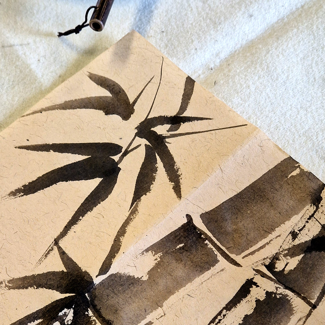 Sumi-e wellness workshop Sat 26.4.2025 15.00-17.30