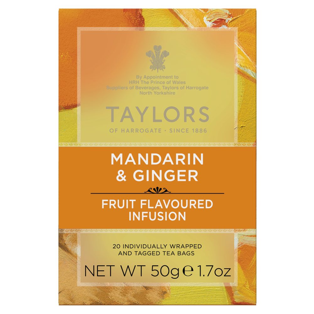 Taylors of Harrogate Mandarin & Ginger Infusion 20 ps