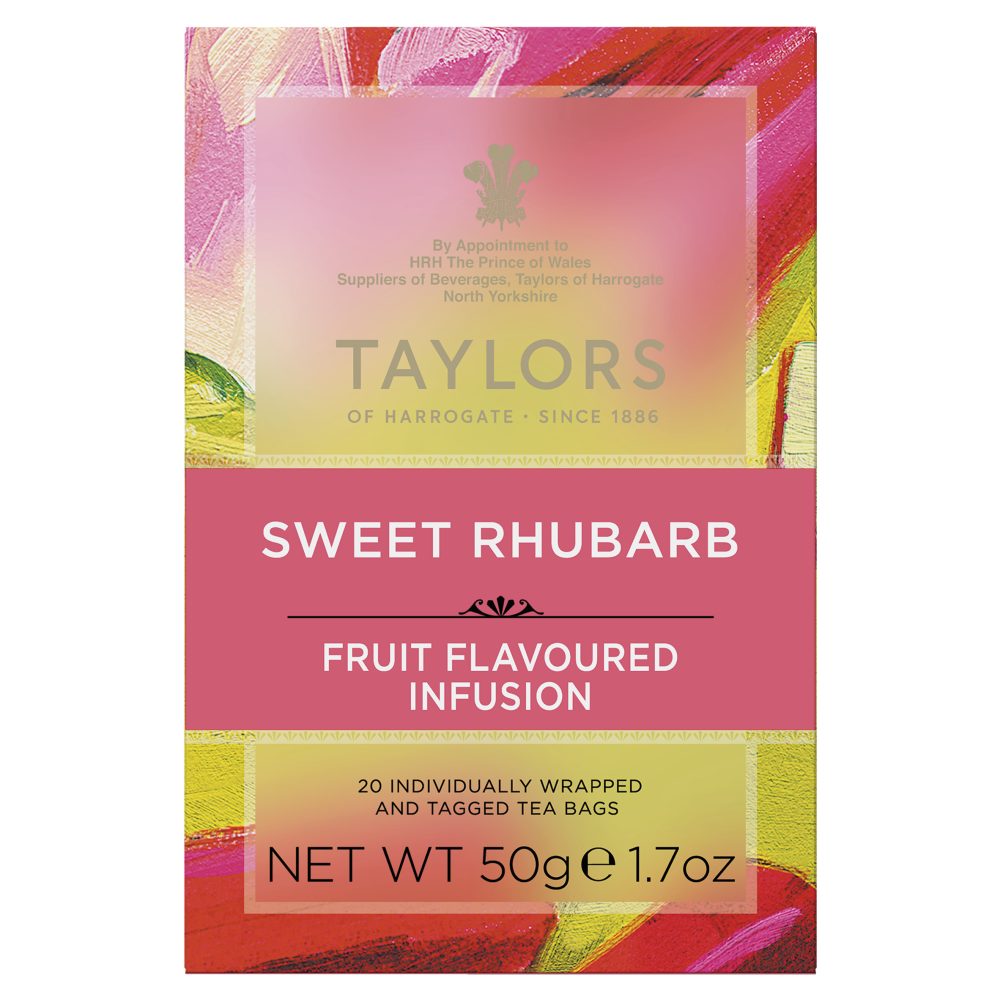 Taylors of Harrogate Sweet Rhubarb Infusion 20 ps