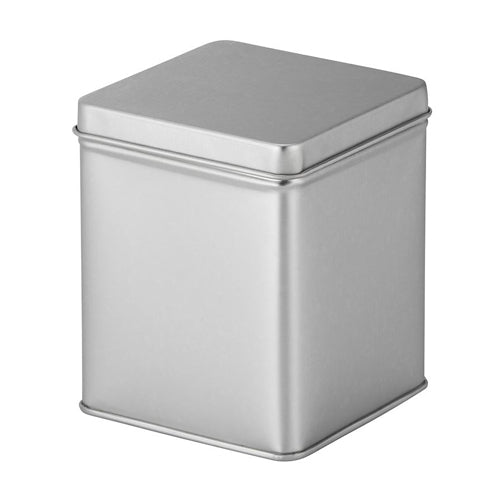 Teepurkki 100g, hopeanvärinen