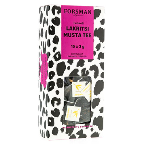 Forsman Fenkoli Lakritsi Musta Tee 15 ps