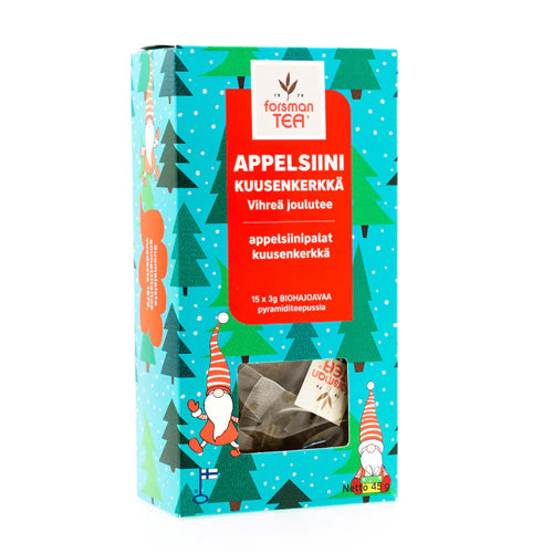 Forsman Appelsiini Kuusenkerkkä Vihreä Joulutee 15 ps